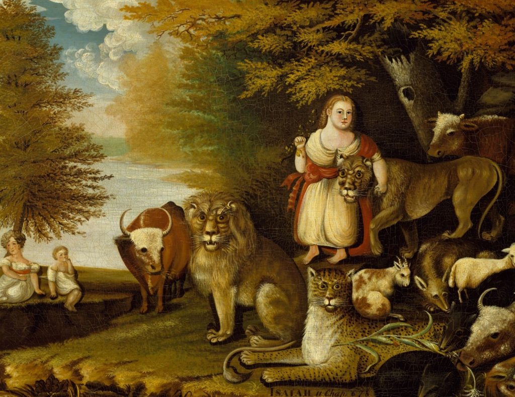 An image of hicks painting peaceable kingdom